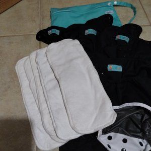 Alva cloth diaper covers, inserts and wetbag